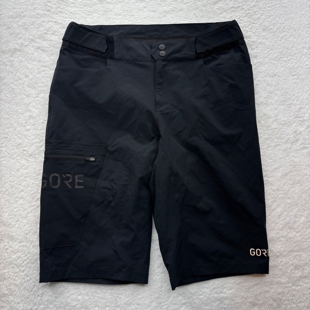 Gore Wear C5 Men Black Mountain Bike Trail Shorts Adjustable Waist Size Small